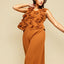 Burnt Orange Blossom Two-Piece Set